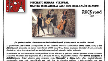 CARTEL ROCK road TRIO IES MISLATA 16 ABRIL